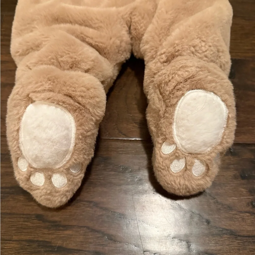 Cozy Tan Bear Onesie for Baby